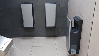 Mitsubishi jet towel hand dryers Swan Shopping Centre 🚹 Eastleigh Hampshire [upl. by Aitenev821]