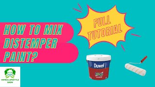 How to mix Distemper Paint in Tamil பெயிண்ட் கலக்கும் முறை Paint Mixing Home Made [upl. by Ramuk685]