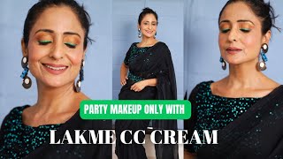 Lakme Cc Cream  How to apply With tips amp Tricks  LIPSTICK ₹ 100 💄  Wedding Guest Makeup makeup [upl. by Furnary]