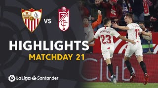 Highlights Sevilla FC vs Granada CF 20 [upl. by Einon]