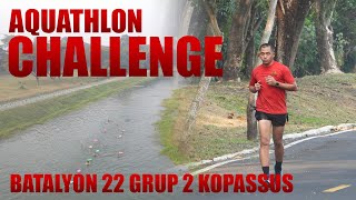 AQUATHLON CHALLENGE BATALYON 22 GRUP 2 KOPASSUS [upl. by Eberle]