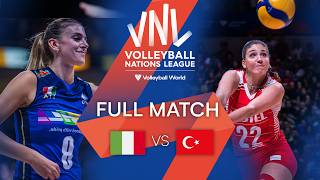 🇮🇹 ITA vs 🇹🇷 TUR  Full Match  Semi Final  Womens VNL 2022 [upl. by Hollis]