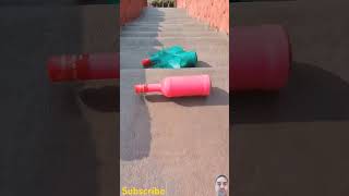 Breaking Glass Bottles satisfying crushingsoftthings crushing crushingthings shorts viral [upl. by Yrogerg]