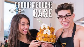 Croquembouche Cake ft Georgias Cakes  Topless Baker [upl. by Atirma]