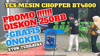 PROMO BESAR”AN MESIN CHOPPER BT4800 mesincacahrumput [upl. by Noyad]