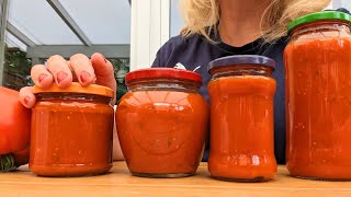 Tomatensauce wie in Italien ❤️ auch für den Winter einkochen Leckere Tomatensauce Rezept [upl. by Udele]