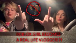 ROBLOX GIRL BECOMES A VLOGGER first ever vlog plz watch [upl. by Nananne]