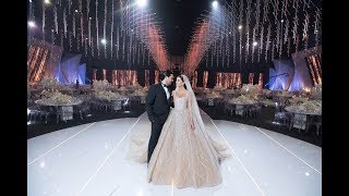 The groom meets his bride Khadijeh Mehajer in the most lavish way LEBANESE WEDDING [upl. by Gibun]