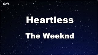 Karaoke♬ Heartless  The Weeknd 【No Guide Melody】 Instrumental [upl. by Ppik]