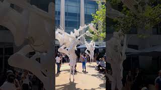 BIRDMEN by Close Act at LincolnCenter birdmen puppet bigumbrella nyc newyork travel pepnyc [upl. by Esiocnarf]