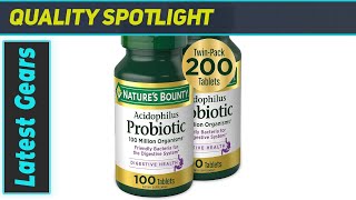 Natures Bounty Acidophilus Probiotic The Ultimate Gut Health Companion [upl. by Romine]