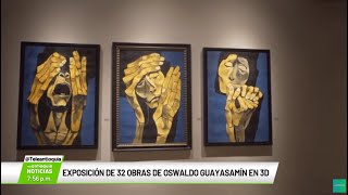 Exposición de 32 obras de Oswaldo Guayasamín  Teleantioquia Noticias [upl. by Iatnwahs]