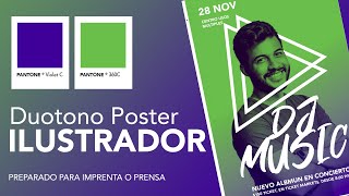 Poster en dos tintas  Preprensa  Parte I [upl. by Eissalc]