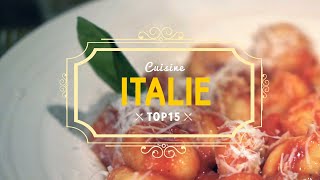 TOP 15 de la cuisine ITALIENNE 🍲 Voyage en Italie [upl. by Nnairam]