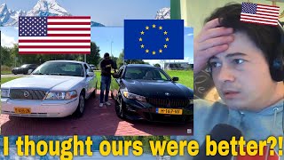 American Reacts Euro Spec Cars vs North American Spec [upl. by Marilyn]