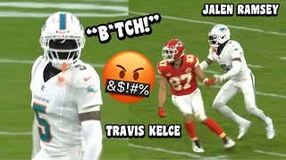 Travis Kelce ‘LOCKED UP’ Vs Jalen Ramsey 🥵 TE Vs DB Chiefs Vs Dolphins 2023 highlights [upl. by Notwen229]