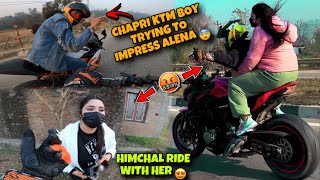 CHPRI KTM Boy Trying To Impress ALEENA😍​⁠ROAD TRIP WITH HER❤️ Kawasaki Z900 Launching [upl. by Viafore]