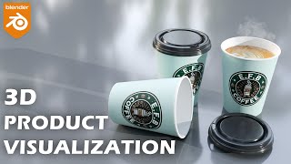 Blender 3D Tutorial Create a Realistic Paper Coffee Cup StepbyStep Guide [upl. by Winfrid]