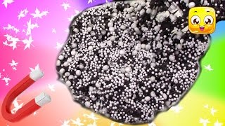 Magnetic Slime DIY Giant Floam Putty How To Make without borax Super Easy Slime Recipe [upl. by Kissel219]