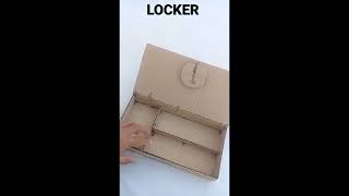 diy cardboard locker at home  diy cardboard ideas shorts youtubeshort [upl. by Servais821]