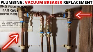 Plumbing Vacuum Breaker ReplacementInstallation Lead Free Anti Siphon Vacuum Breaker Valve [upl. by Suanne]