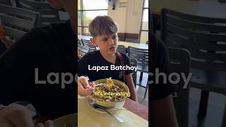 11yo Boy Describes Lapaz Batchoy In Iloilo Philippines [upl. by Oelc]