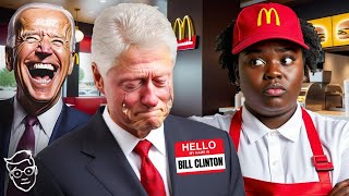 YIKES Kamala DRAGS Bill Clinton Out to McDonalds NO ONE Recognizes Him WHO Are You Joe Biden [upl. by Airdnoed]