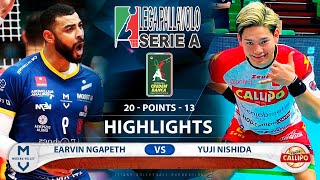 Earvin Ngapeth vs Yuji Nishida  Highlights  Italian Superliga  Modena vs Tonno Callipo  HD [upl. by Rosetta]