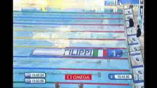 Alessia Filippi campionessa del mondo medaglia doro 1500sl Mondiali nuoto Roma 2009 [upl. by Freida569]