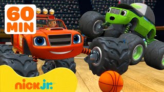 Blaze and the Monster Machines Sports Rescues amp Adventures 🏀 1 Hour  Nick Jr [upl. by Dredi]