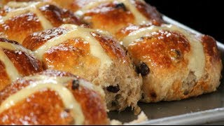 HOT CROSS BUNS  VIDEO RECIPE [upl. by Haramat]