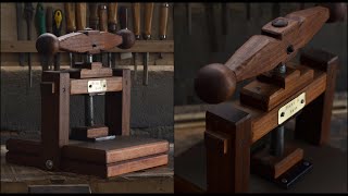 PRENSA CASERA de MADERA  DIY PRINTING PRESS [upl. by Ednew]