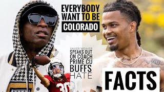 Xavier Weaver SPEAKS OUT On Coach Prime And Colorado Haters “THEY ALL WANNA BE CU”🤯 [upl. by Oinotnanauj]