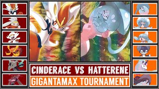 GMAX CINDERACE vs GMAX HATTERENE  Gigantamax Pokémon Sword amp Shield Tournament Battle 3 [upl. by Elaina]