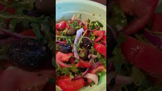 Garden freshTomattos and Rocket salad with olive  2024 [upl. by Sulihpoeht527]