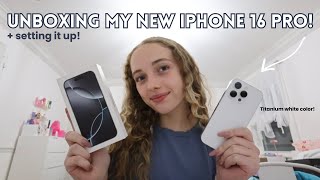 iPhone 16 Pro  purple AirPods Max unboxing 📱🎧🎉 [upl. by Acimak]