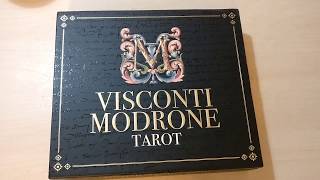 133 Visconti Modrone Tarot by Lo Scarabeo  unboxing [upl. by Ademordna197]