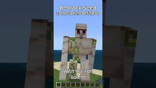 This Minecraft Bedrock Seed Has One Lonely Villager Stuck On An Island [upl. by Barthold]