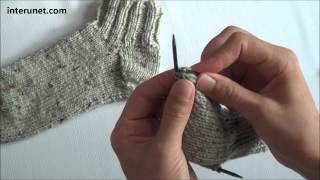 How to knit socks  video tutorial [upl. by Refinne312]