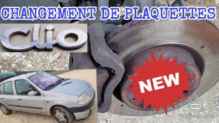 TUTO CLIO 2  PLAQUETTES DE FREINS [upl. by Nasaj]