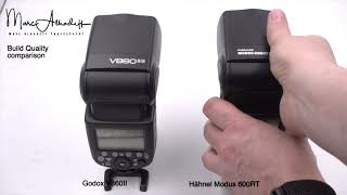 Hähnel Modus 600RT vs Godox V860II build quality [upl. by Lerrud]