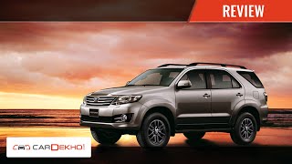 Know Your Toyota Fortuner  Review of Features  CarDekhocom [upl. by Kohsa]