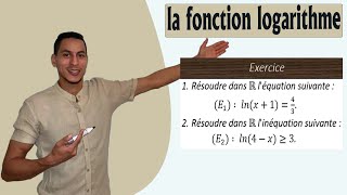 fonction logarithme 2 bac exercices corrigés  fonction logarithme 2 bac équation et inéquation [upl. by Franek]