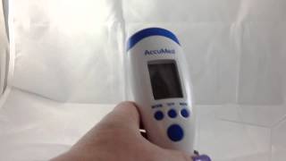 AccuMed NonContact Infrared Thermometer review [upl. by Greenes727]