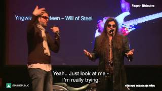 YNGWIE J MALMSTEEN Relentless autobiography amp keynote interview Worlds most dangerous meeting 2015 [upl. by Karsten]