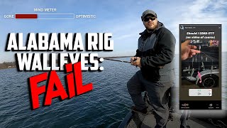 Alabama rig walleyes are the fish of 10000 casts FAIL [upl. by Patin]