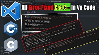 All C amp C Error Fixed In Vs Code  2024 [upl. by Higinbotham]