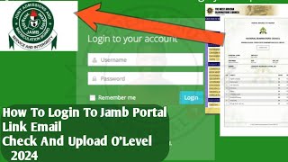 How To Login To Jamb Portal Caps 2024 Link Email Check And Upload OLevel To Jamb Caps [upl. by Philander199]