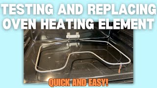 Oven Not Heating How to Replace Ovens Heating Element in Under 30 Mins Troubleshooting Guide [upl. by Alyled909]