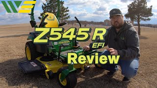 2021 John Deere Z545R Zero Turn Mower Review and Walkaround [upl. by Frentz]